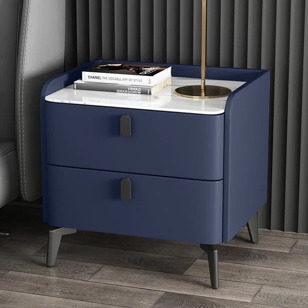 Jackson side teble with 2 drawers Blue